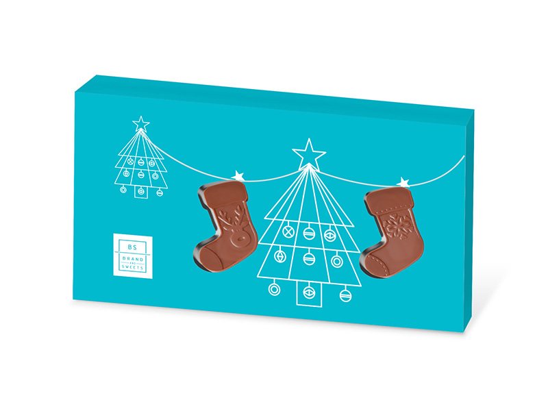 Vianočné čokoládové ponožky